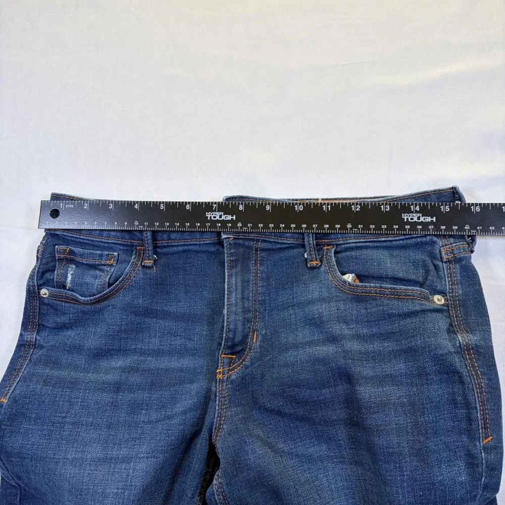 Old Navy Rockstar Super Skinny Jeans Distressed Dark Wash Denim Kids